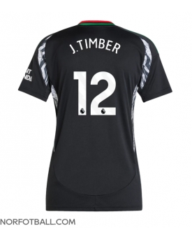 Billige Fotballdrakt Arsenal Jurrien Timber #12 Replika Bortedrakt Dame 2024-25 Kortermet